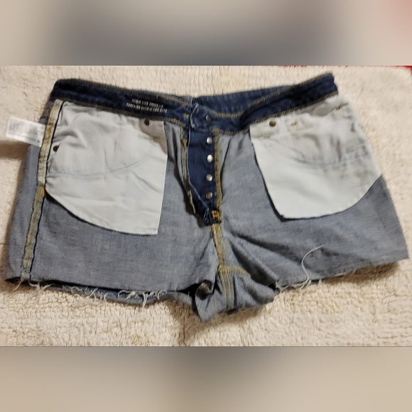 PLUS size High Rise Shortie Demin Shorts Stretch Universal Thread size 14. W32 - Picture 4 of 11